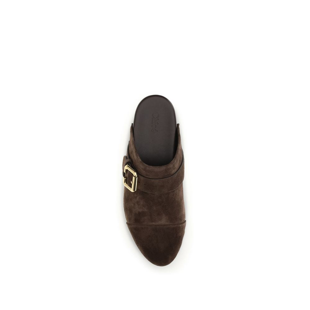 Chloé Brown 'Platform' 'Jeannette' Clogs braun