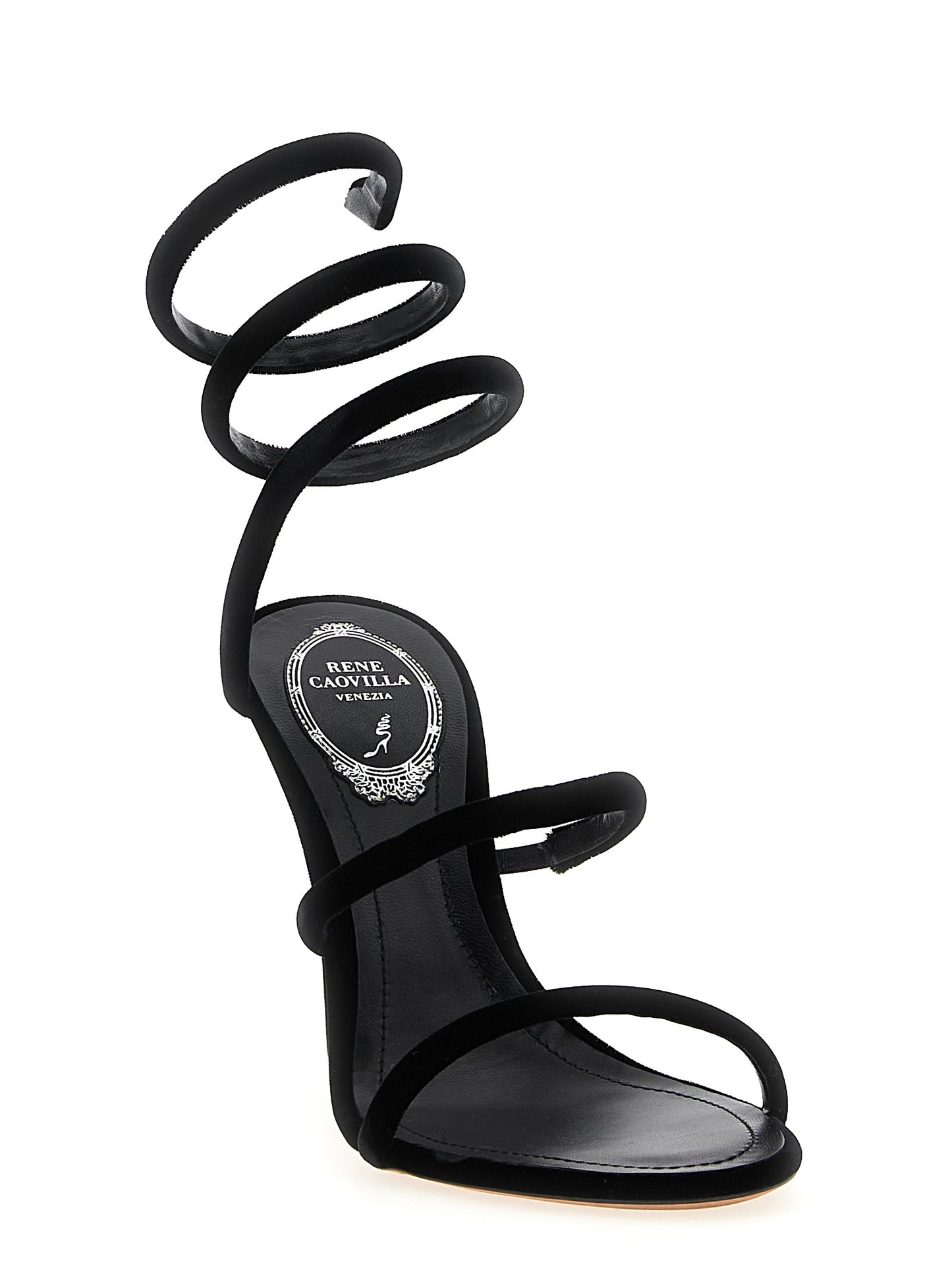 RENE CAOVILLA Black 'Cleo' Sandals schwarz