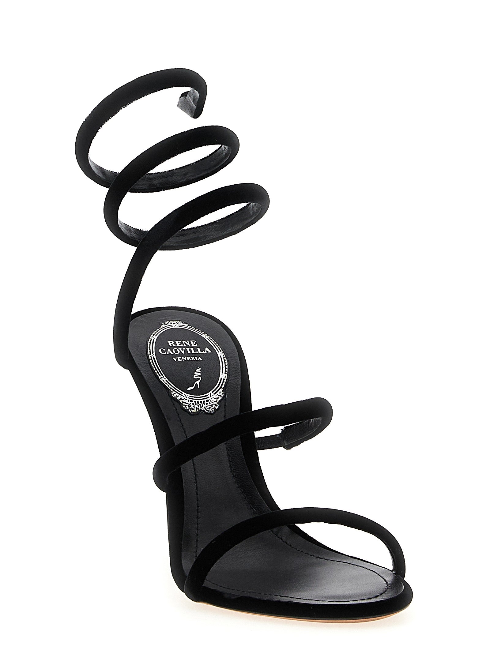 RENE CAOVILLA Black 'Cleo' Sandals schwarz