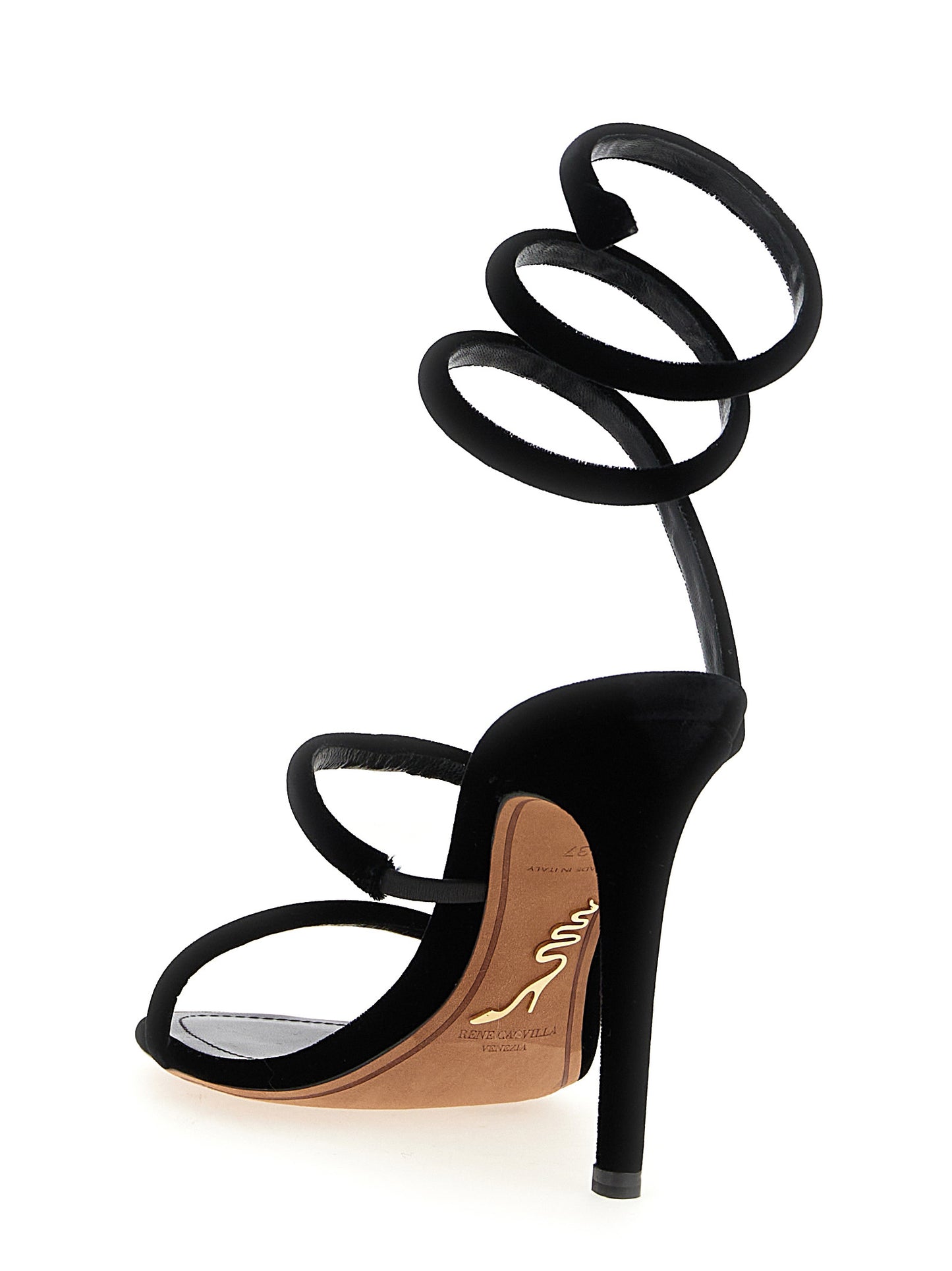RENE CAOVILLA Black 'Cleo' Sandals schwarz