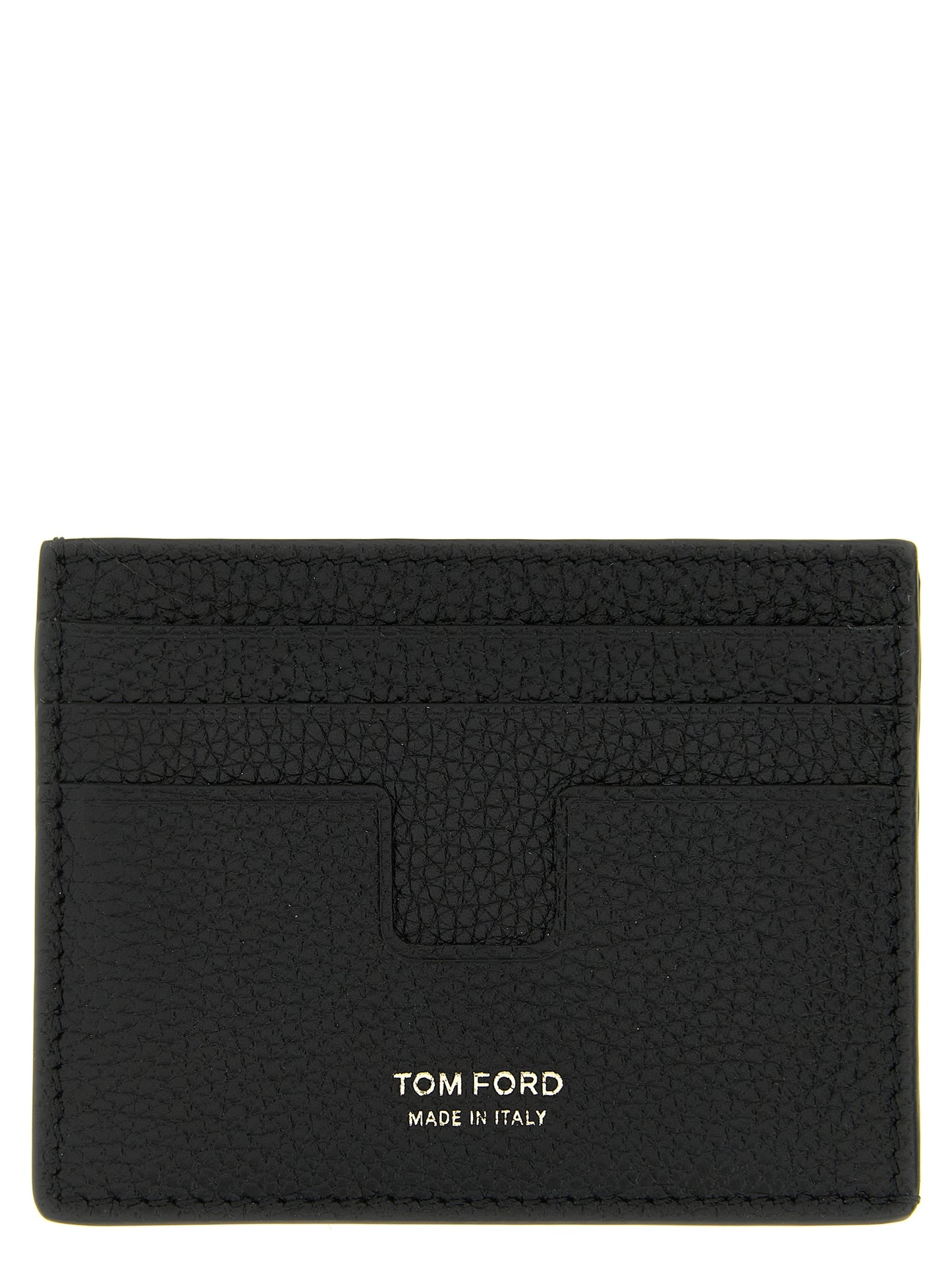 Tom Ford Black 'T Line' Card Holder schwarz