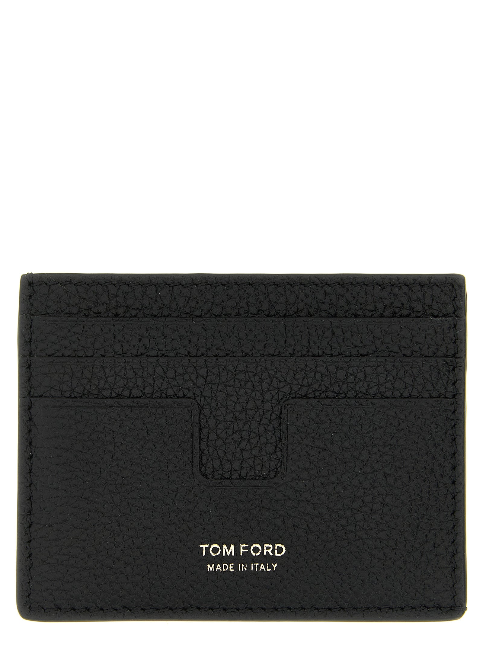Tom Ford Black 'T Line' Card Holder schwarz