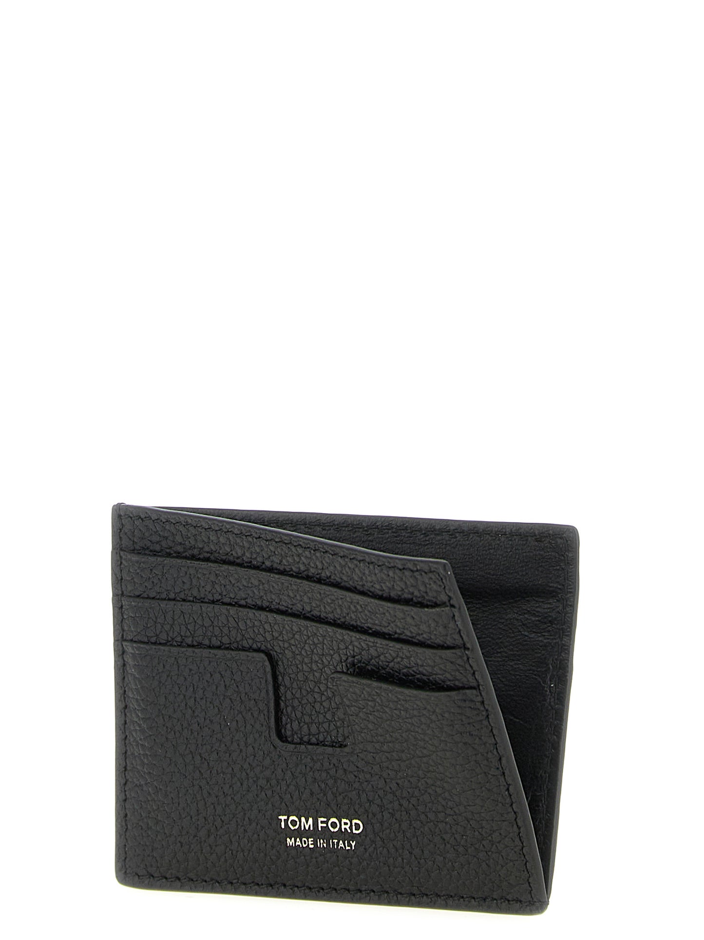 Tom Ford Black 'T Line' Card Holder schwarz