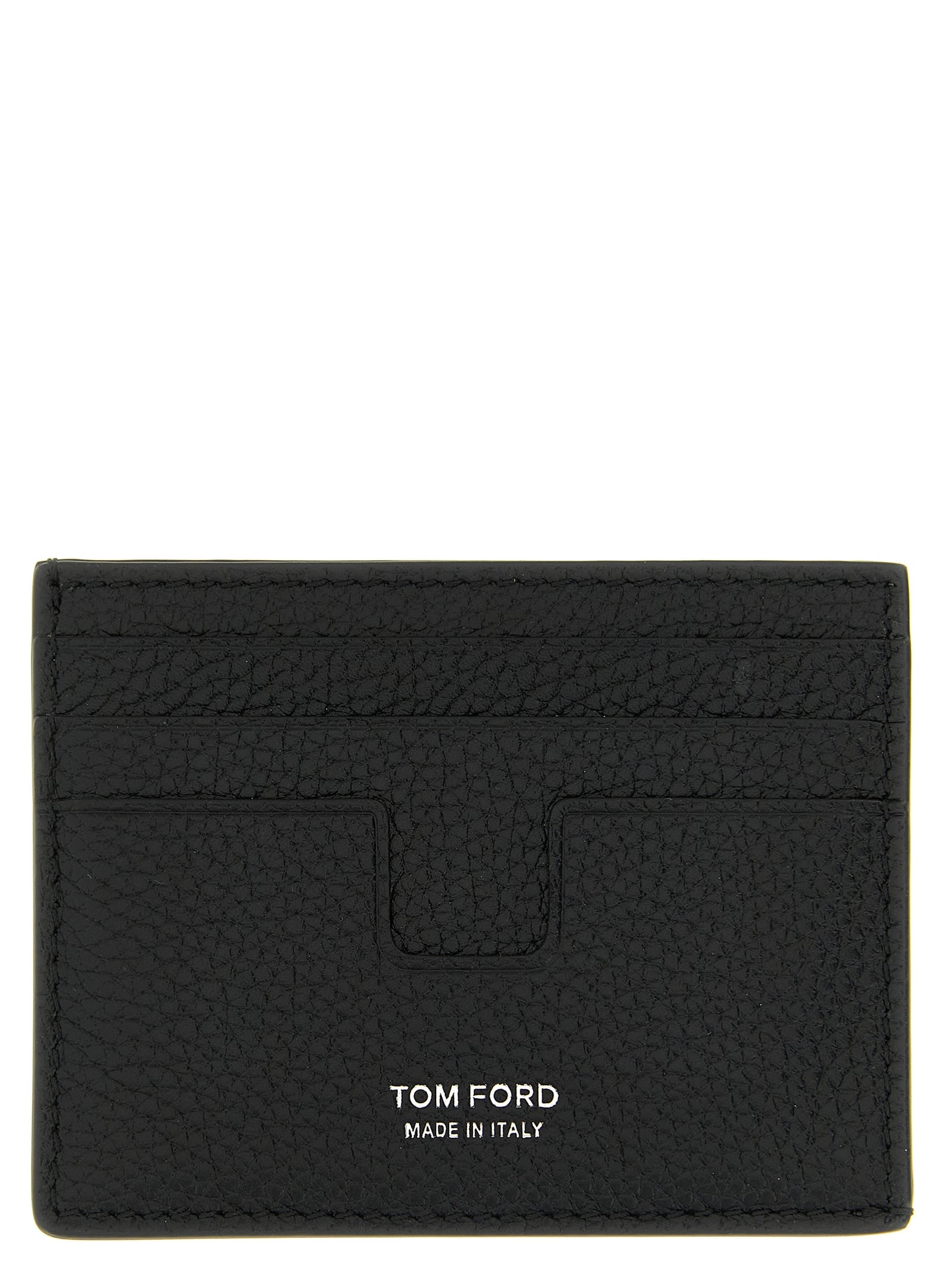 Tom Ford Black 'T Line' Card Holder schwarz