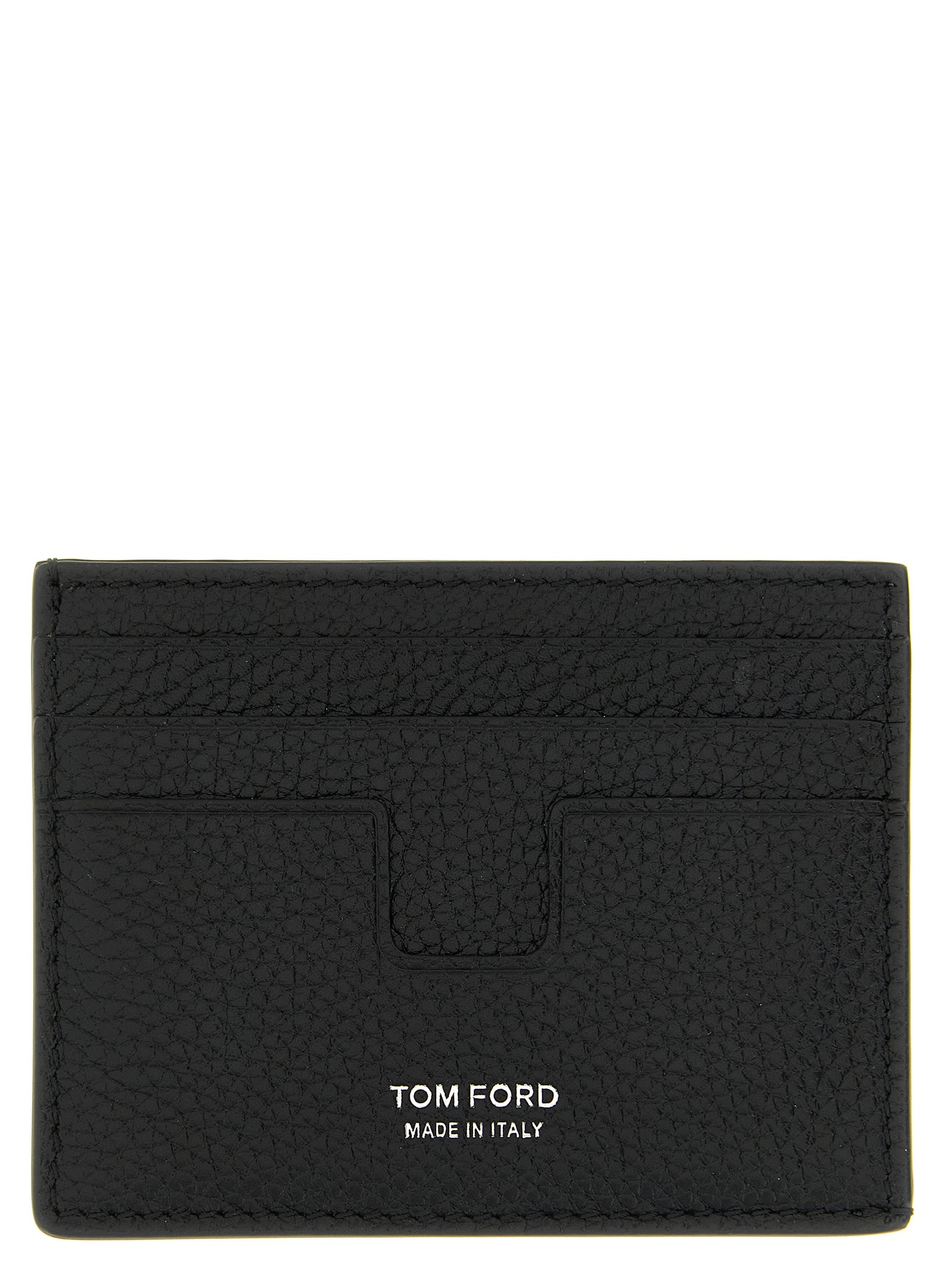 Tom Ford Black 'T Line' Card Holder schwarz