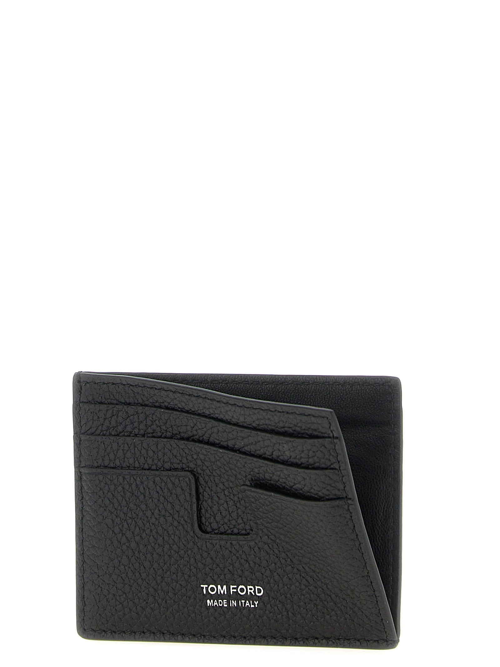 Tom Ford Black 'T Line' Card Holder schwarz
