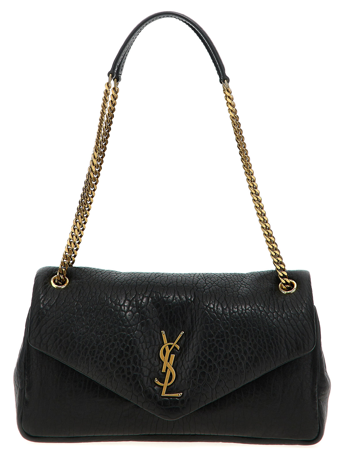 Saint Laurent Black 'Calypso' Shoulder Bag schwarz