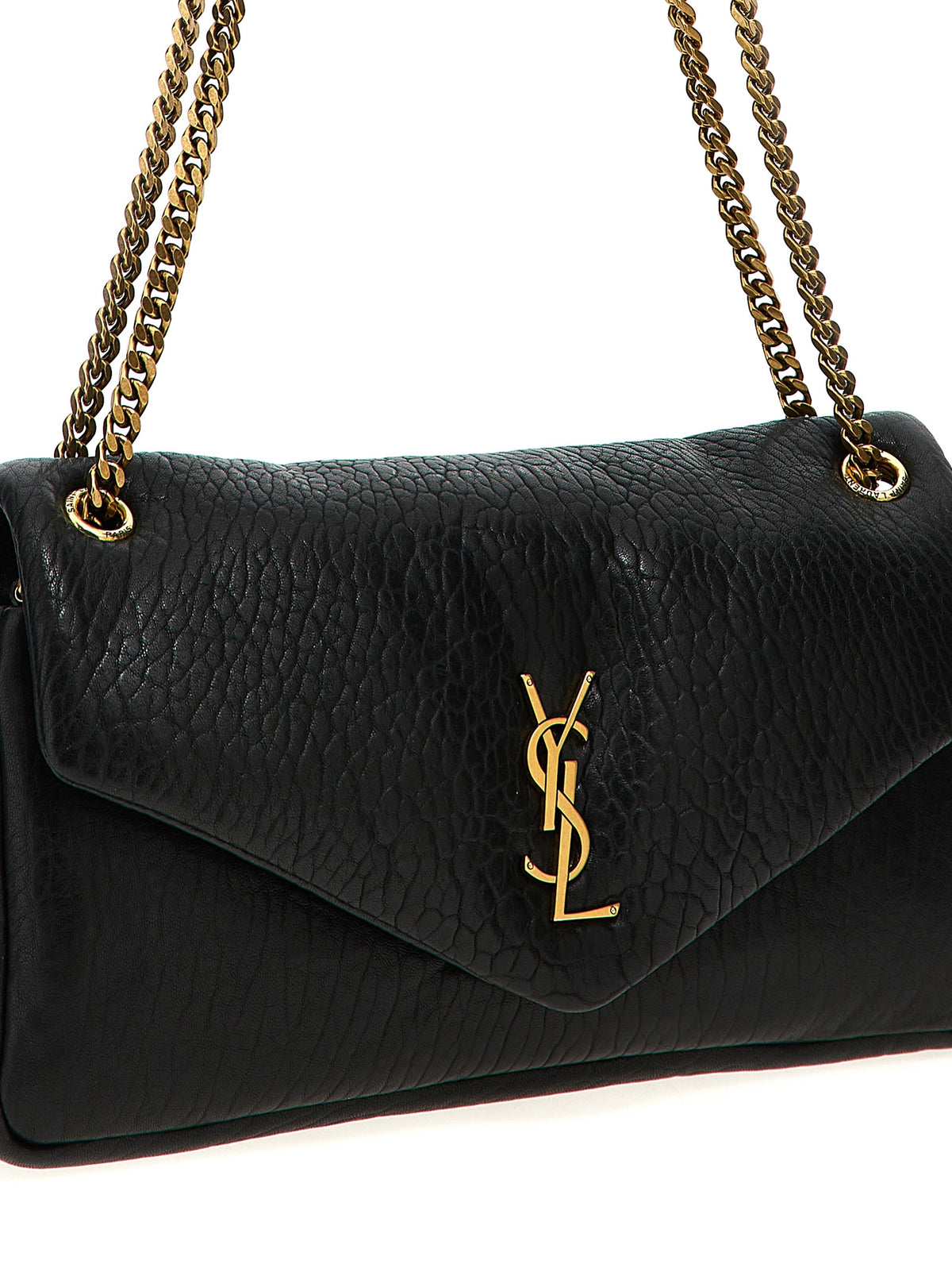 Saint Laurent Black 'Calypso' Shoulder Bag schwarz