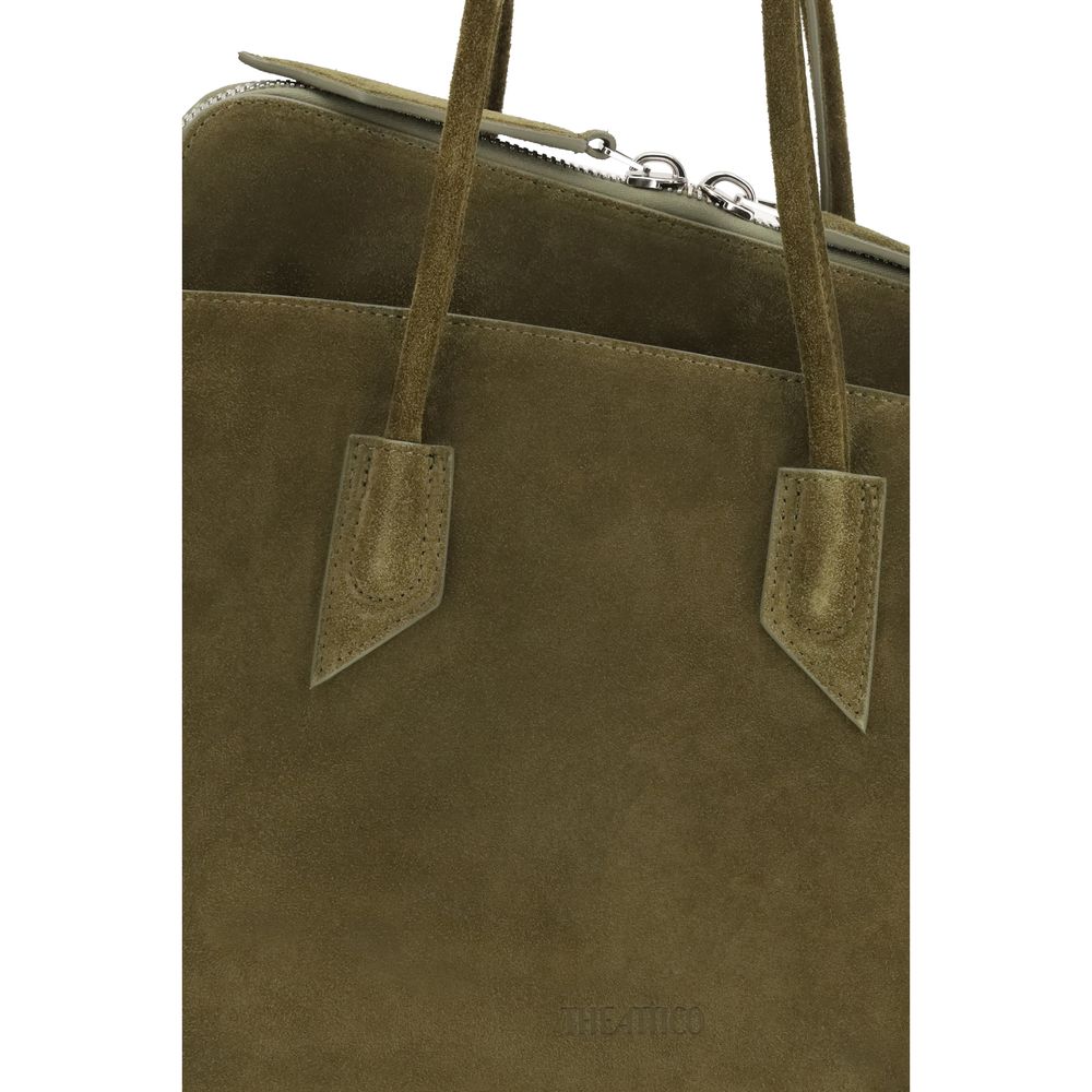 The Attico Bicolor Calf Leather Bos Taurus Shoulder Bag Curated Luxury Accessories by Orvyn
