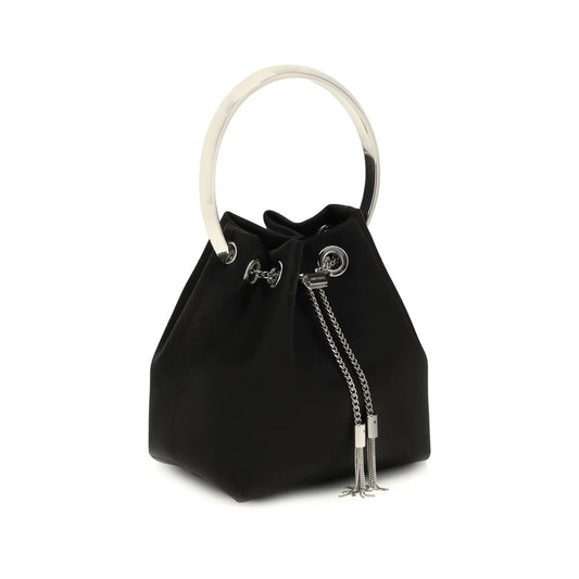 Jimmy Choo Black Cotton Shoulder Bag Curated Luxury Accessories by Orvyn
