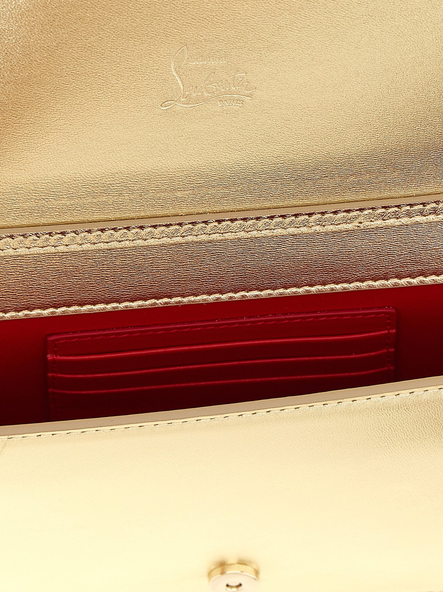 Christian Louboutin Gold 'Bettina' Clutch
