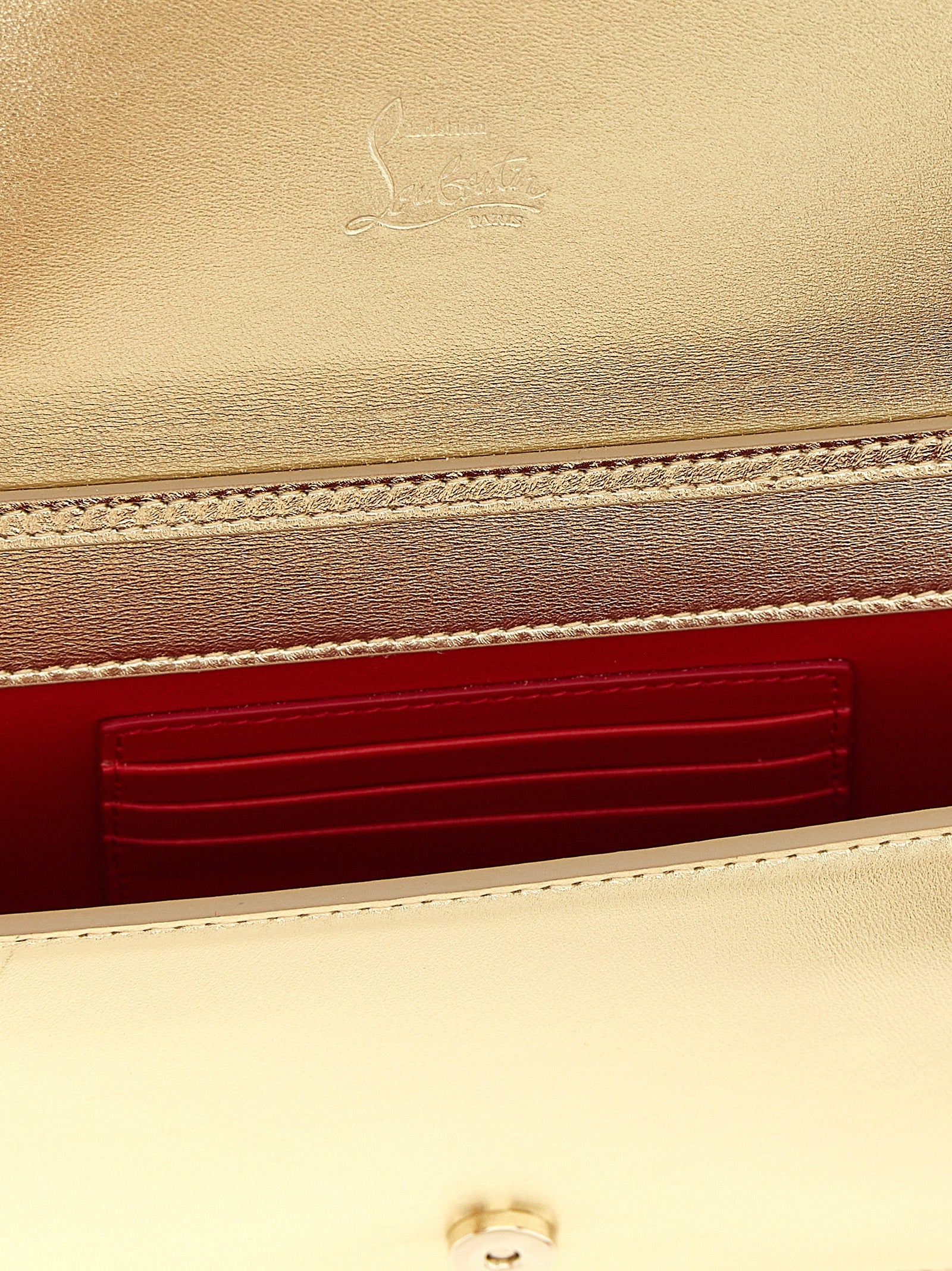 Christian Louboutin Gold 'Bettina' Clutch