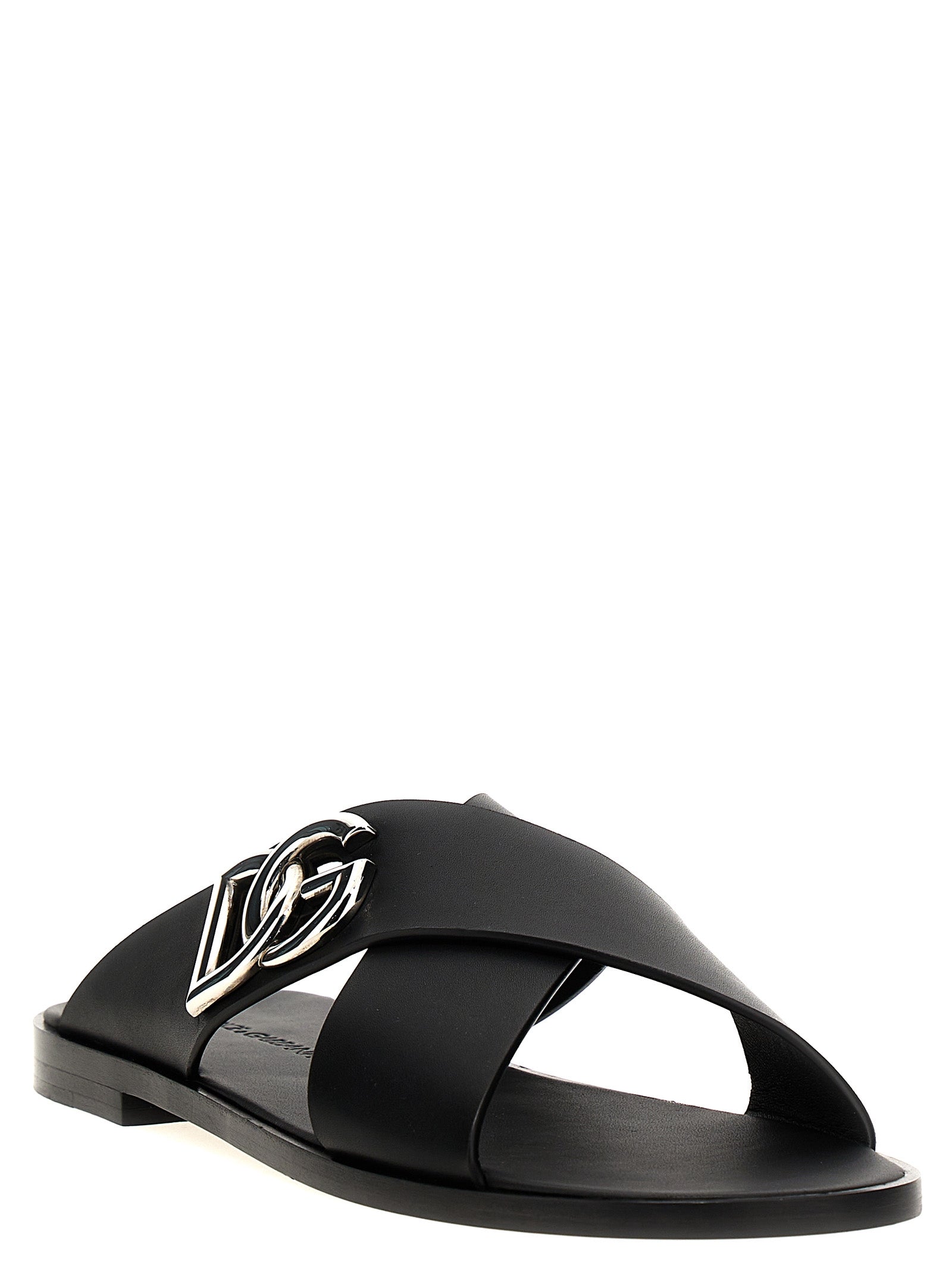 Dolce & Gabbana Black Sandals schwarz