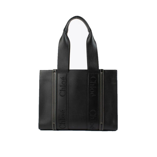 Chloé Black Leather Tote Bag Curated Luxury Accessories by Orvyn