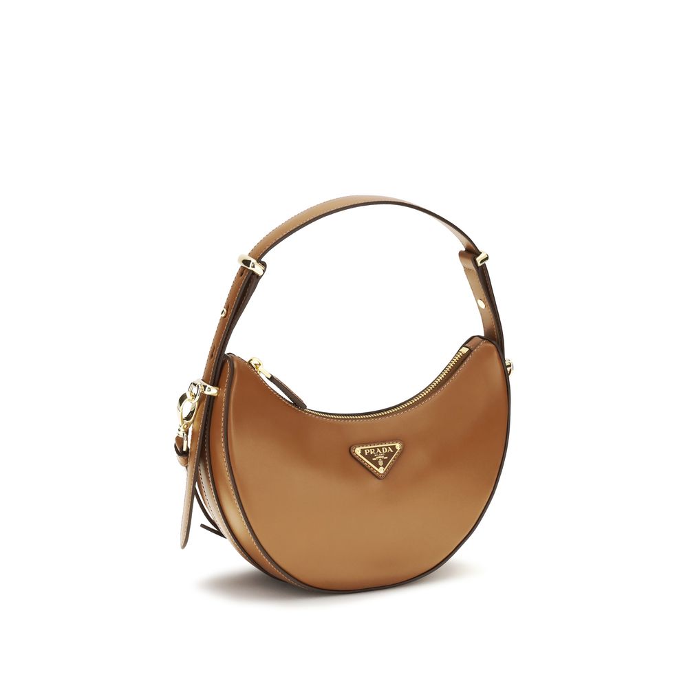 Prada Beige Small Arqué Shoulder Bag