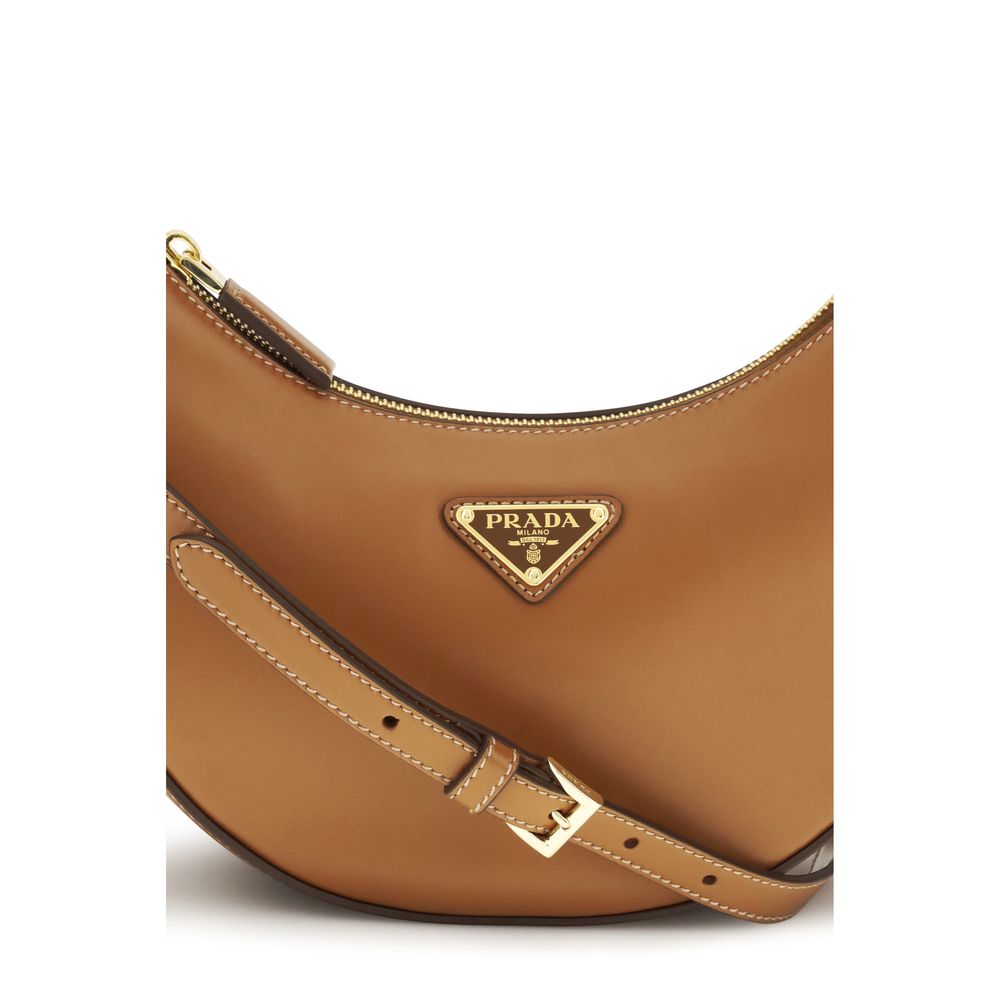Prada Beige Small Arqué Shoulder Bag