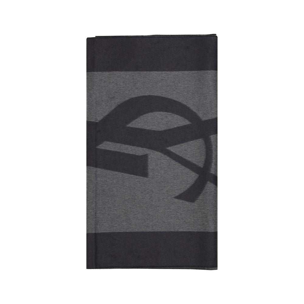 Saint Laurent Gray Cassandre Scarf grau