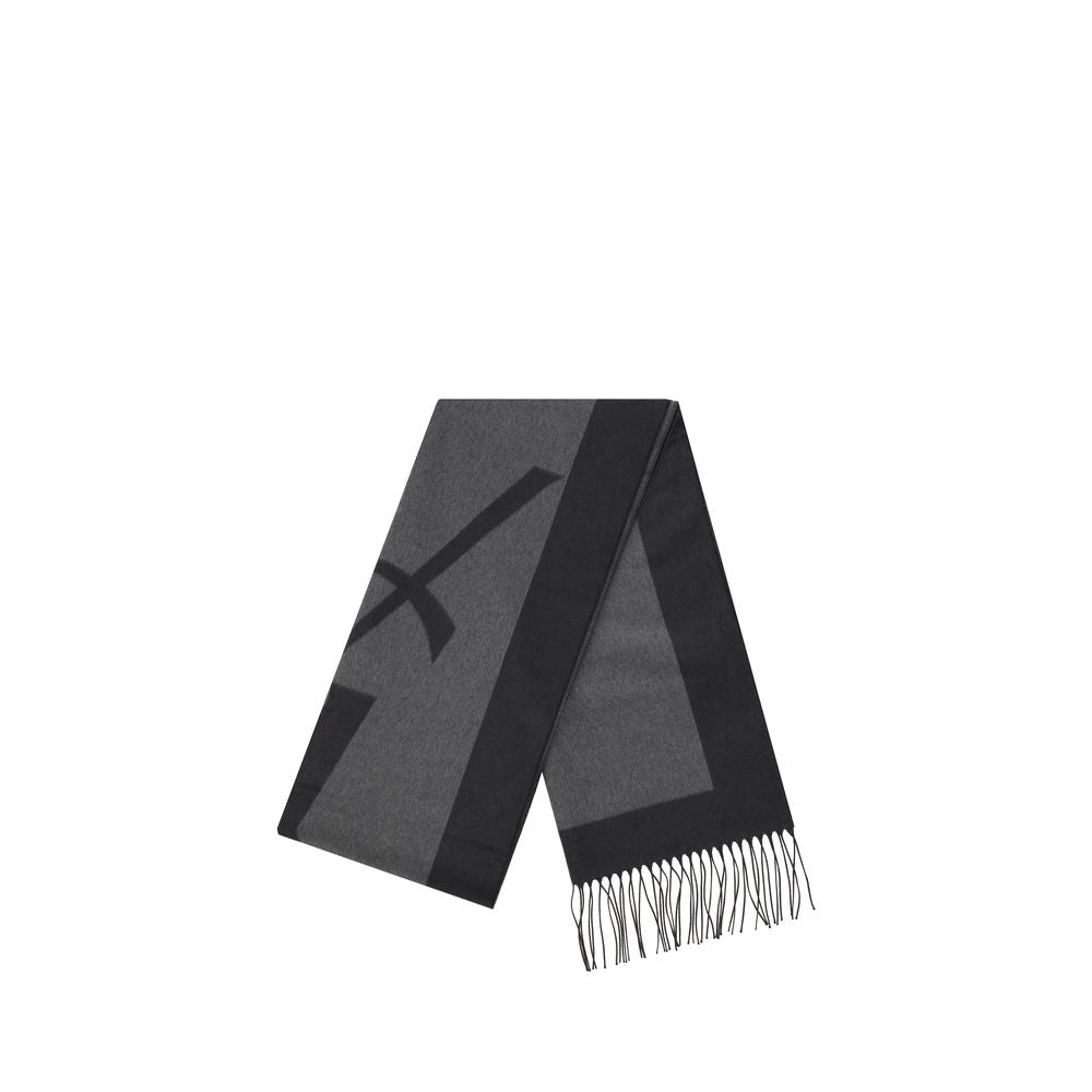 Saint Laurent Gray Cassandre Scarf grau