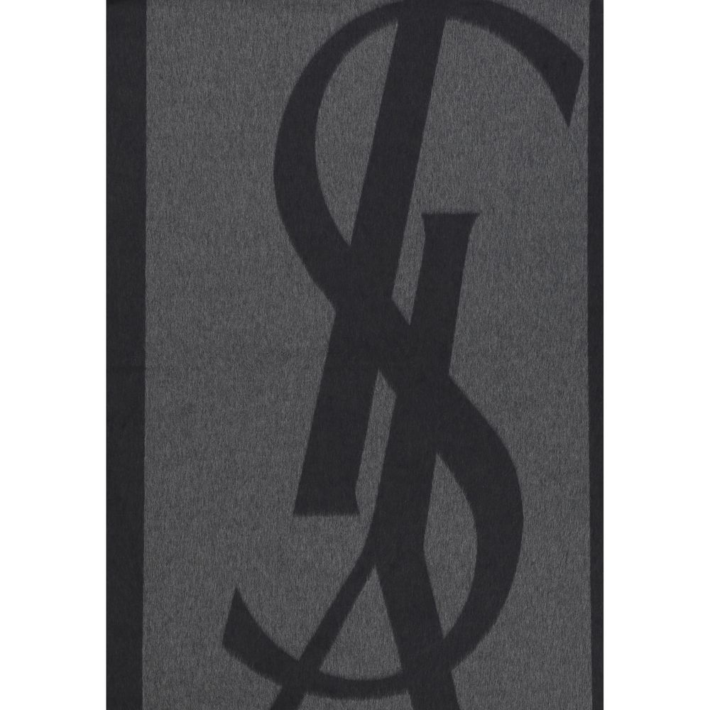Saint Laurent Gray Cassandre Scarf grau