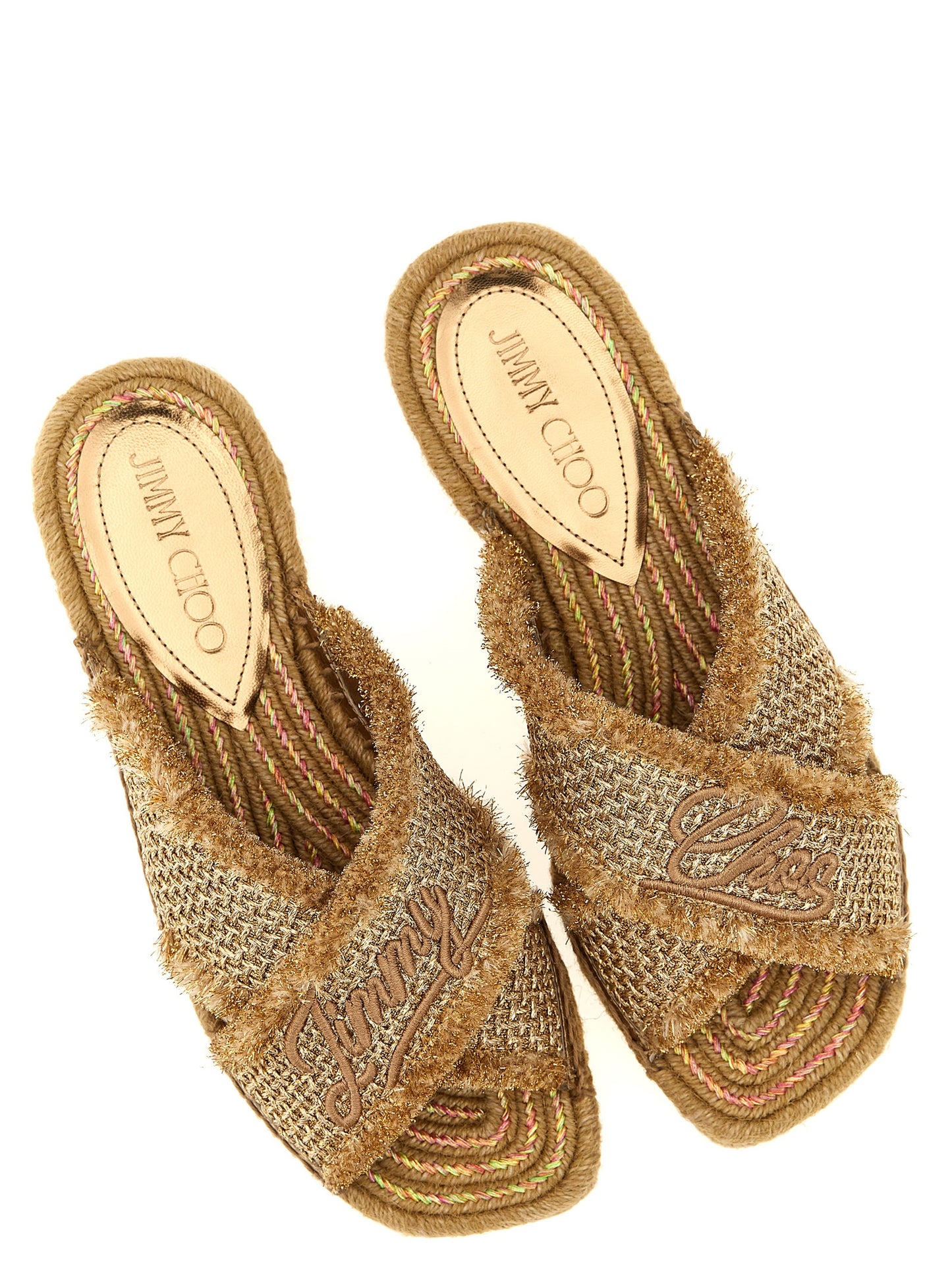 Jimmy Choo Gold 'Aciel' Sandals
