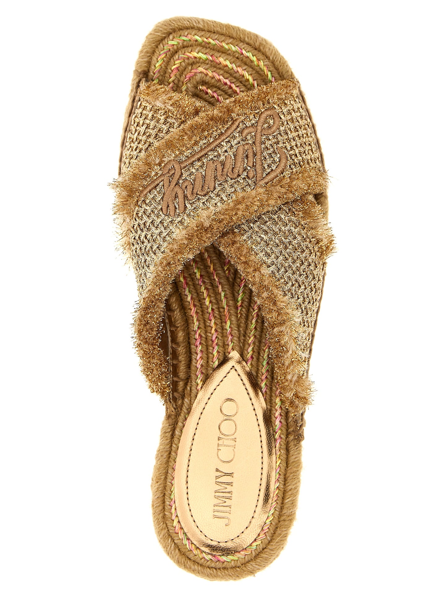 Jimmy Choo Gold 'Aciel' Sandals