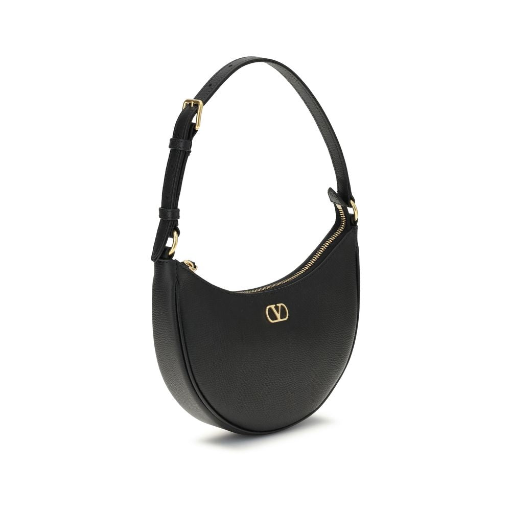 Valentino Garavani Black Mini Hobo VLogo Signature Shoulder Bag schwarz