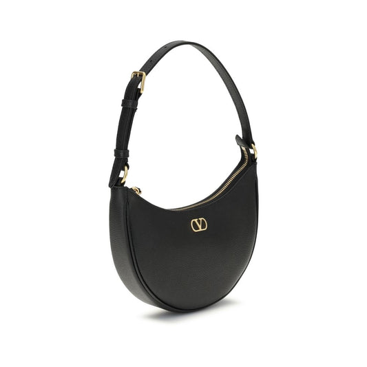 Valentino Garavani Black Mini Hobo VLogo Signature Shoulder Bag schwarz