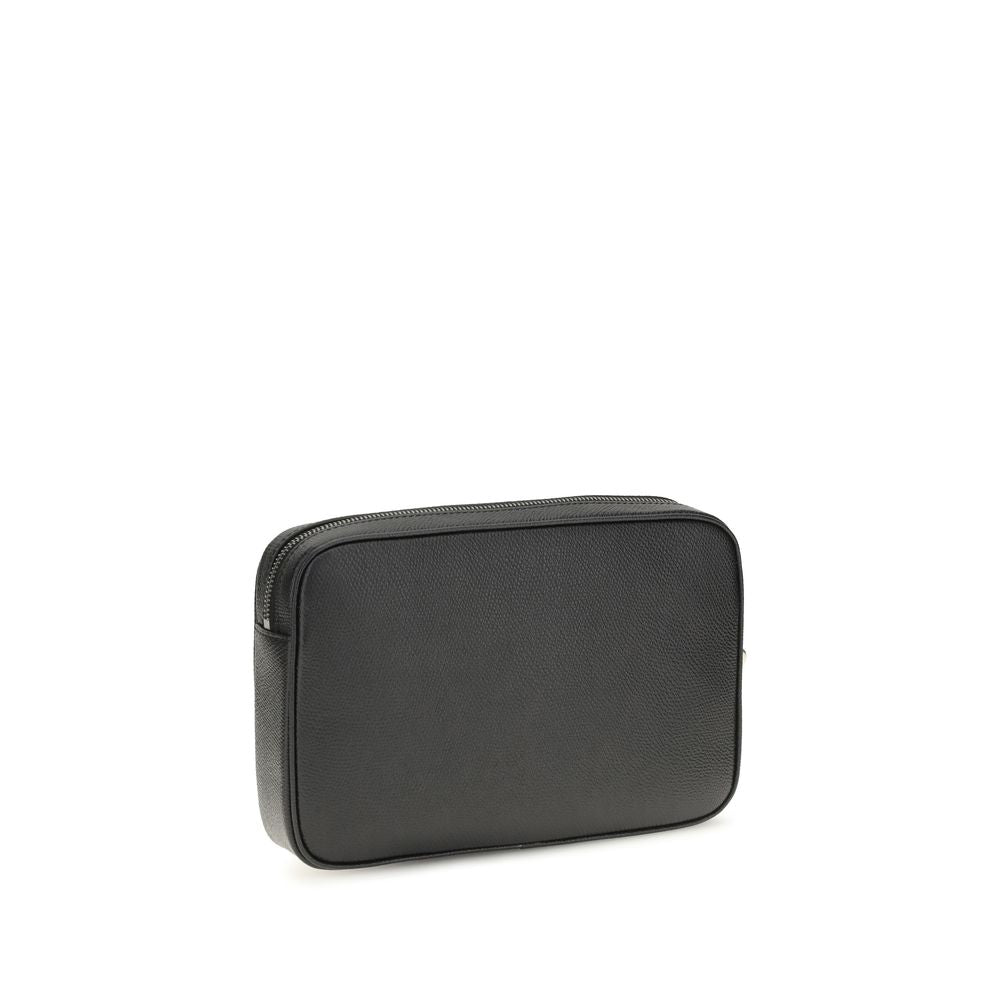 Valentino Garavani Black VLogo Signature Pouch Handbag schwarz