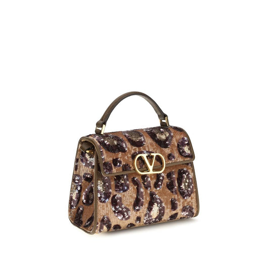 Valentino Garavani Multicolor Vsling Embroidered Animalier Handbag rot