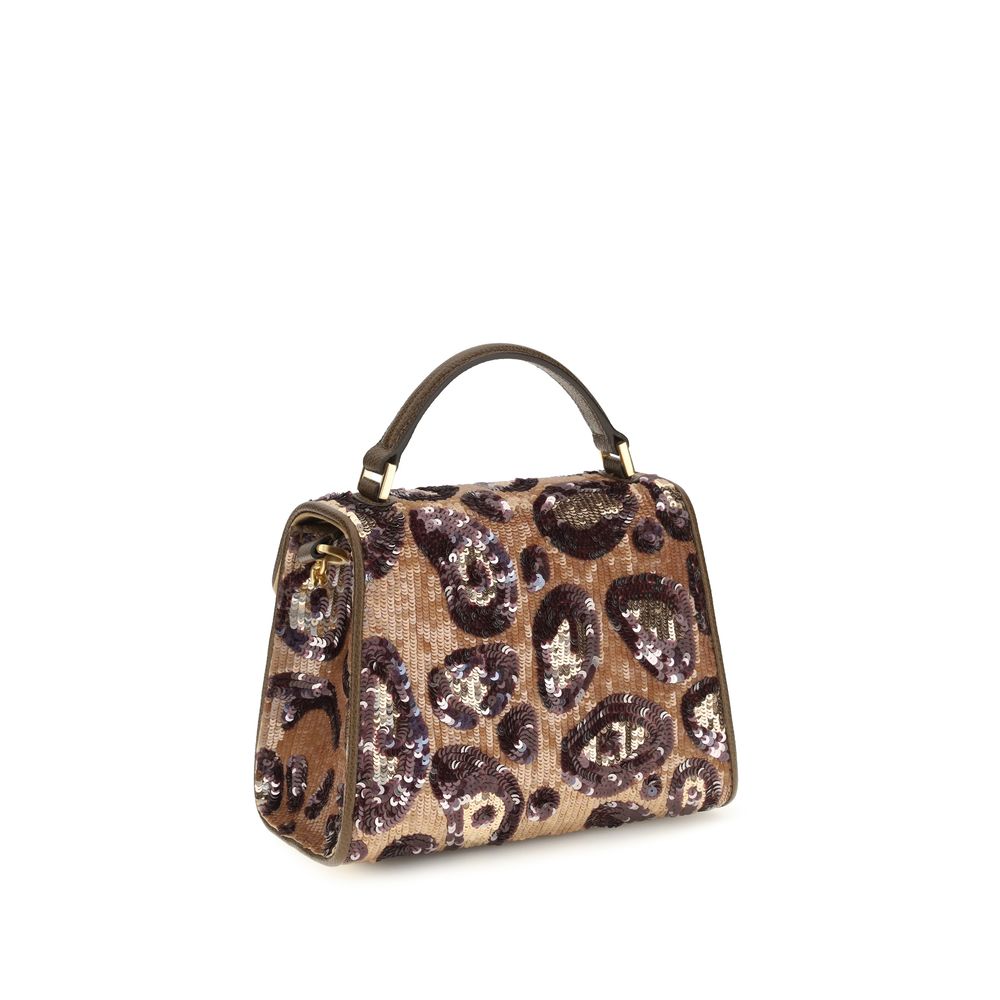 Valentino Garavani Multicolor Vsling Embroidered Animalier Handbag rot