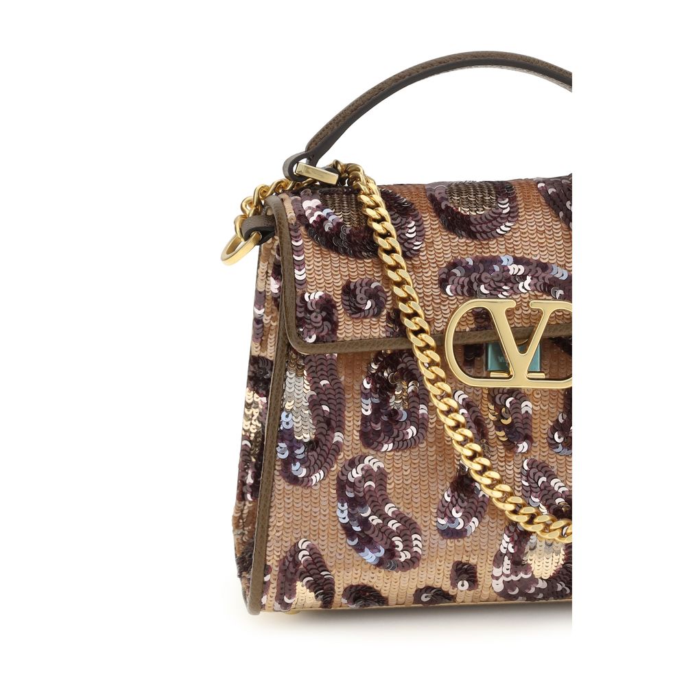 Valentino Garavani Multicolor Vsling Embroidered Animalier Handbag rot