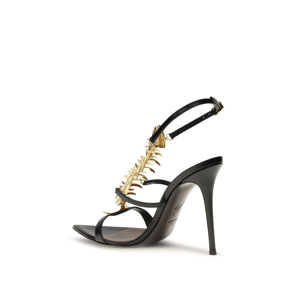 Giuseppe Zanotti Black Slim Sandals schwarz