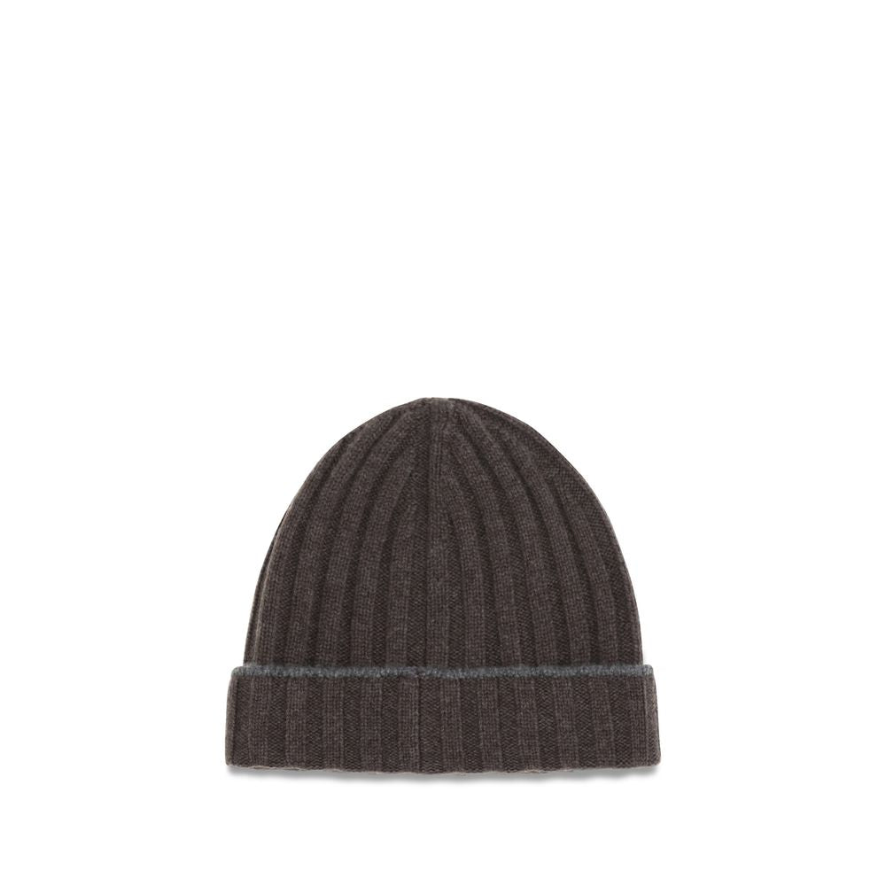 Brunello Cucinelli Brown Beanie Hat braun