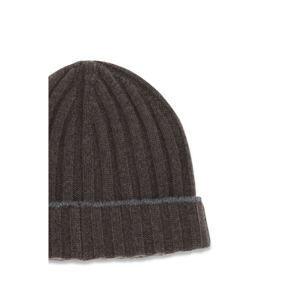 Brunello Cucinelli Brown Beanie Hat braun