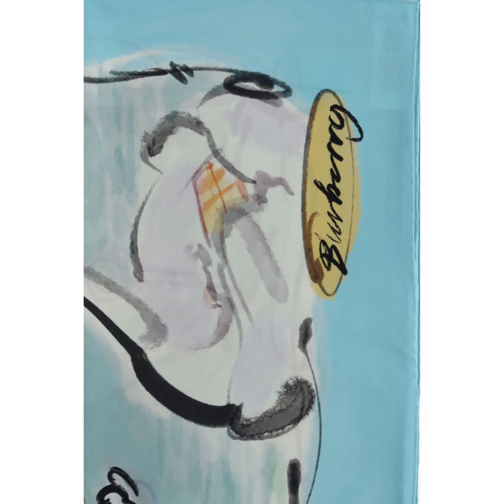 Burberry Multicolor Swan Lake Silk Scarf