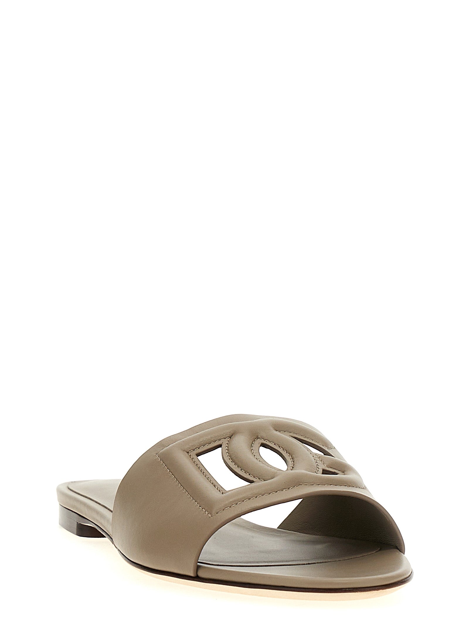 Dolce & Gabbana Gray Slides grau