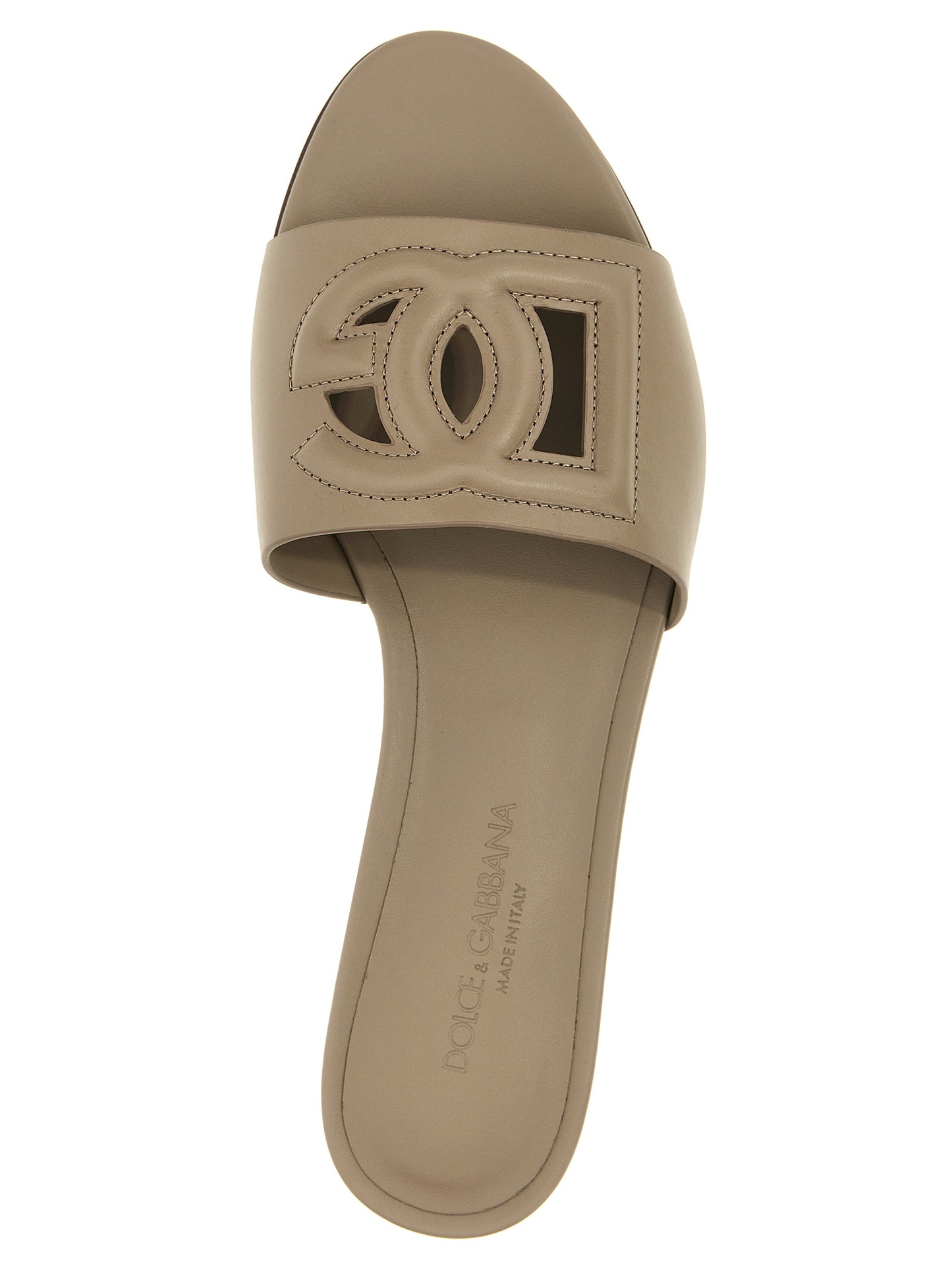 Dolce & Gabbana Gray Slides grau