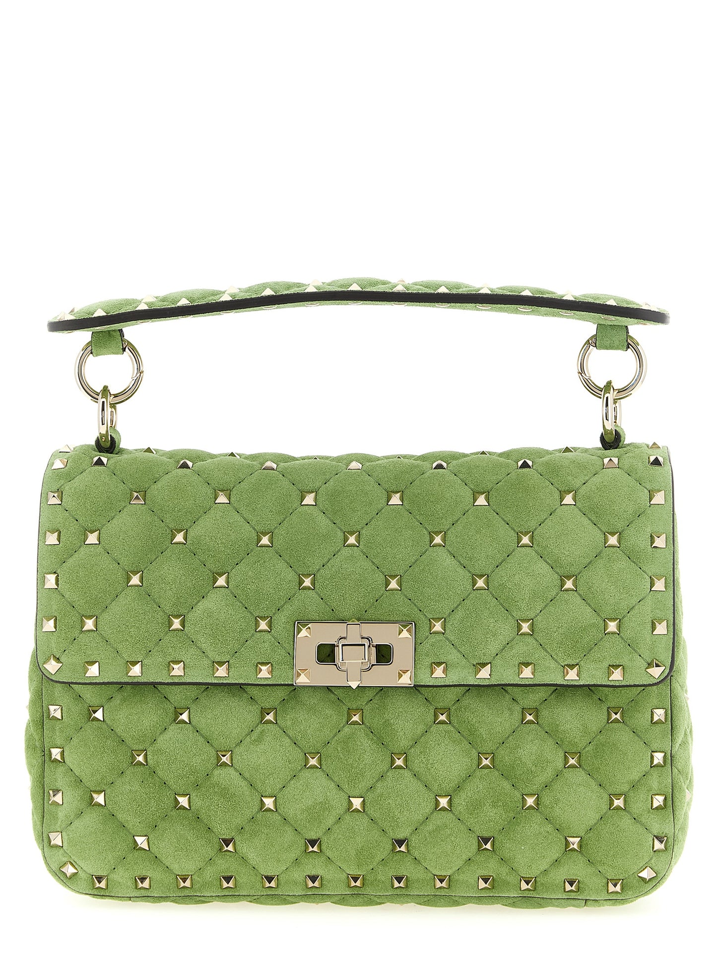 Valentino Garavani Bicolor 'Rockstud Spike' Medium Shoulder Bag multicolor