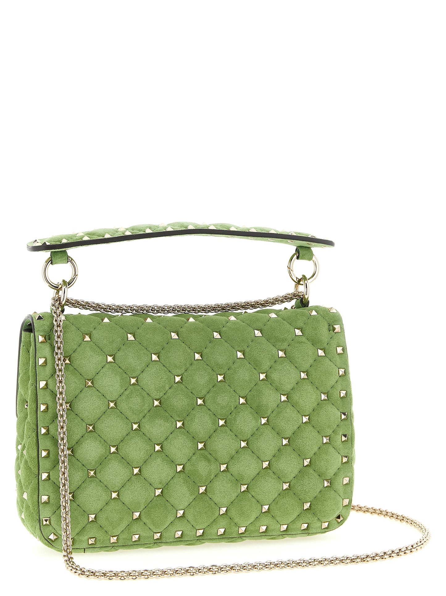 Valentino Garavani Bicolor 'Rockstud Spike' Medium Shoulder Bag multicolor
