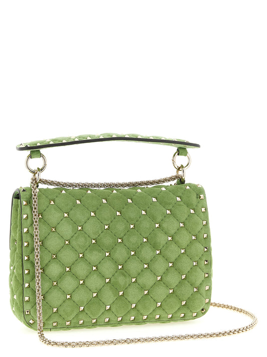 Valentino Garavani Bicolor 'Rockstud Spike' Medium Shoulder Bag multicolor