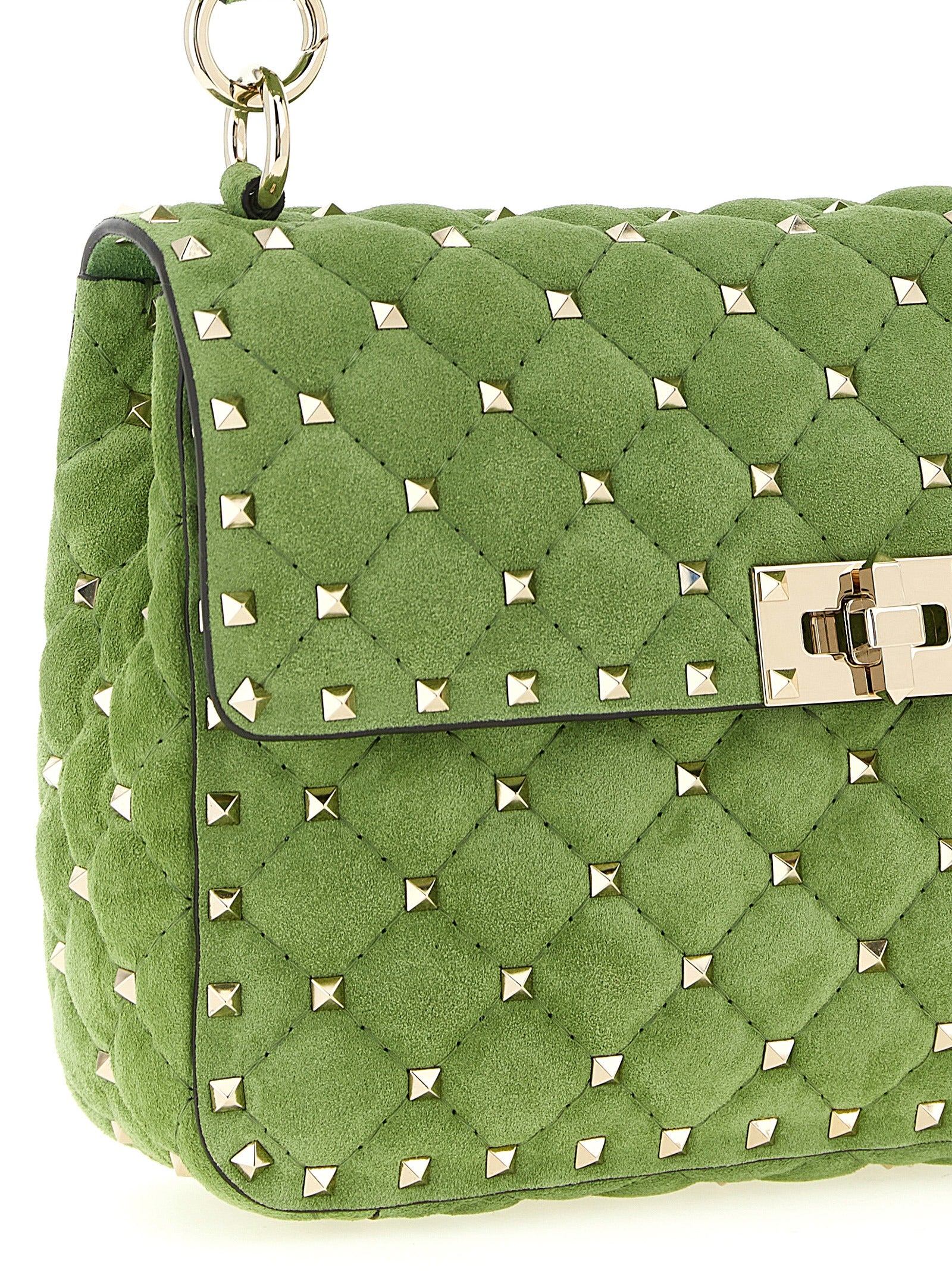 Valentino Garavani Bicolor 'Rockstud Spike' Medium Shoulder Bag multicolor