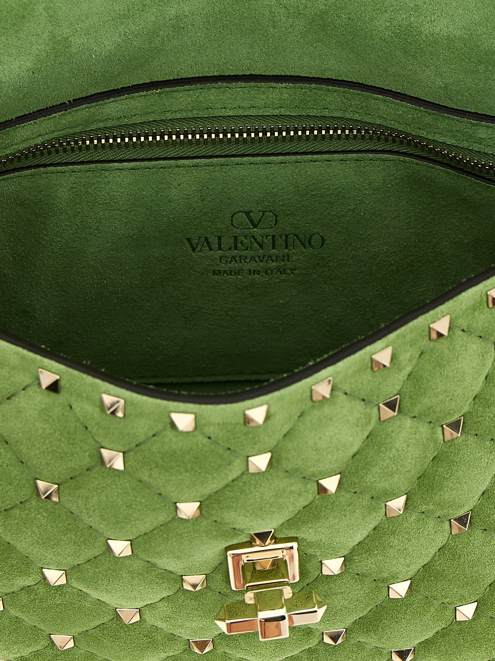 Valentino Garavani Bicolor 'Rockstud Spike' Medium Shoulder Bag multicolor