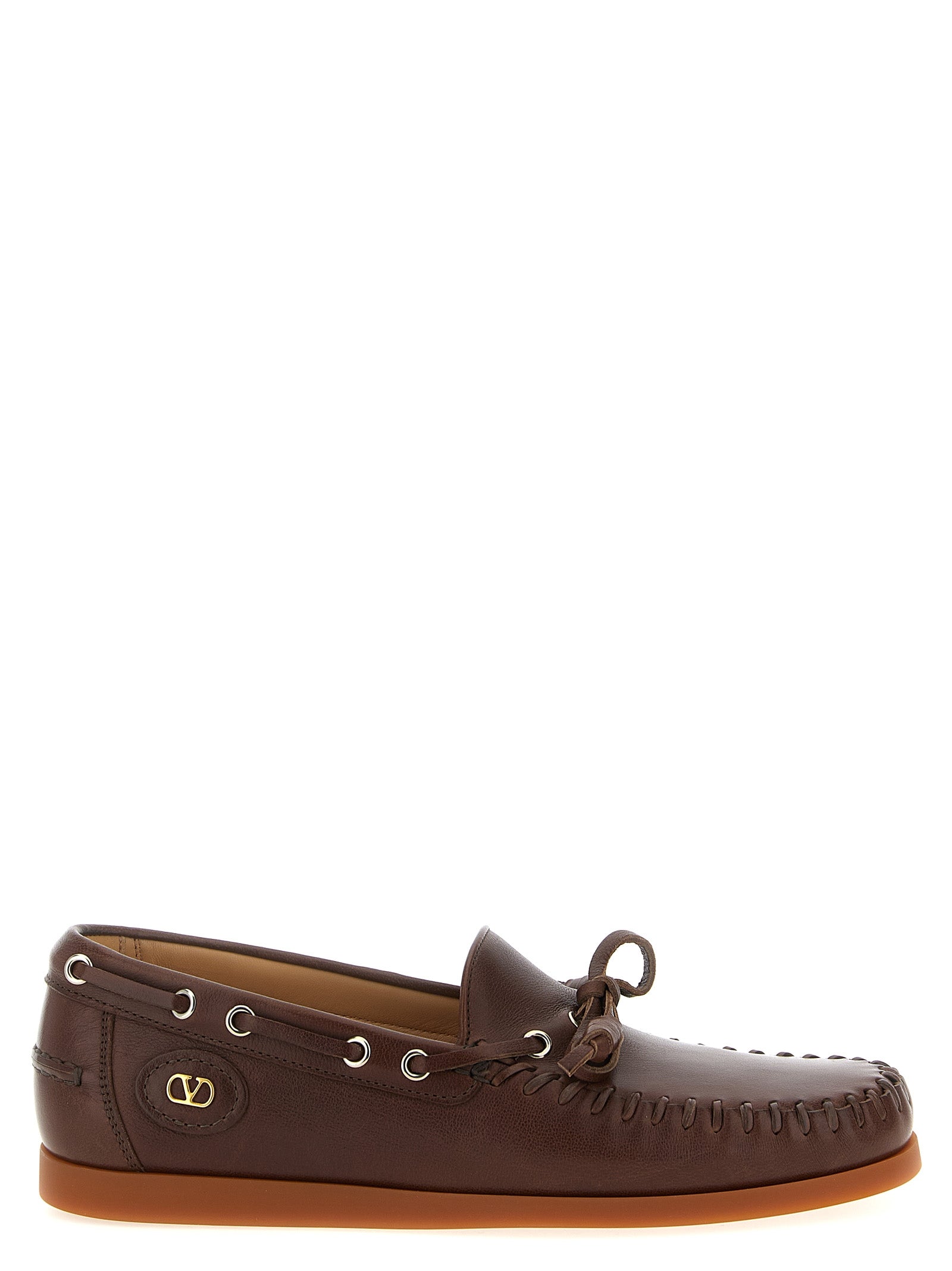Valentino Garavani Brown 'Palm Avenue' Moccassin braun