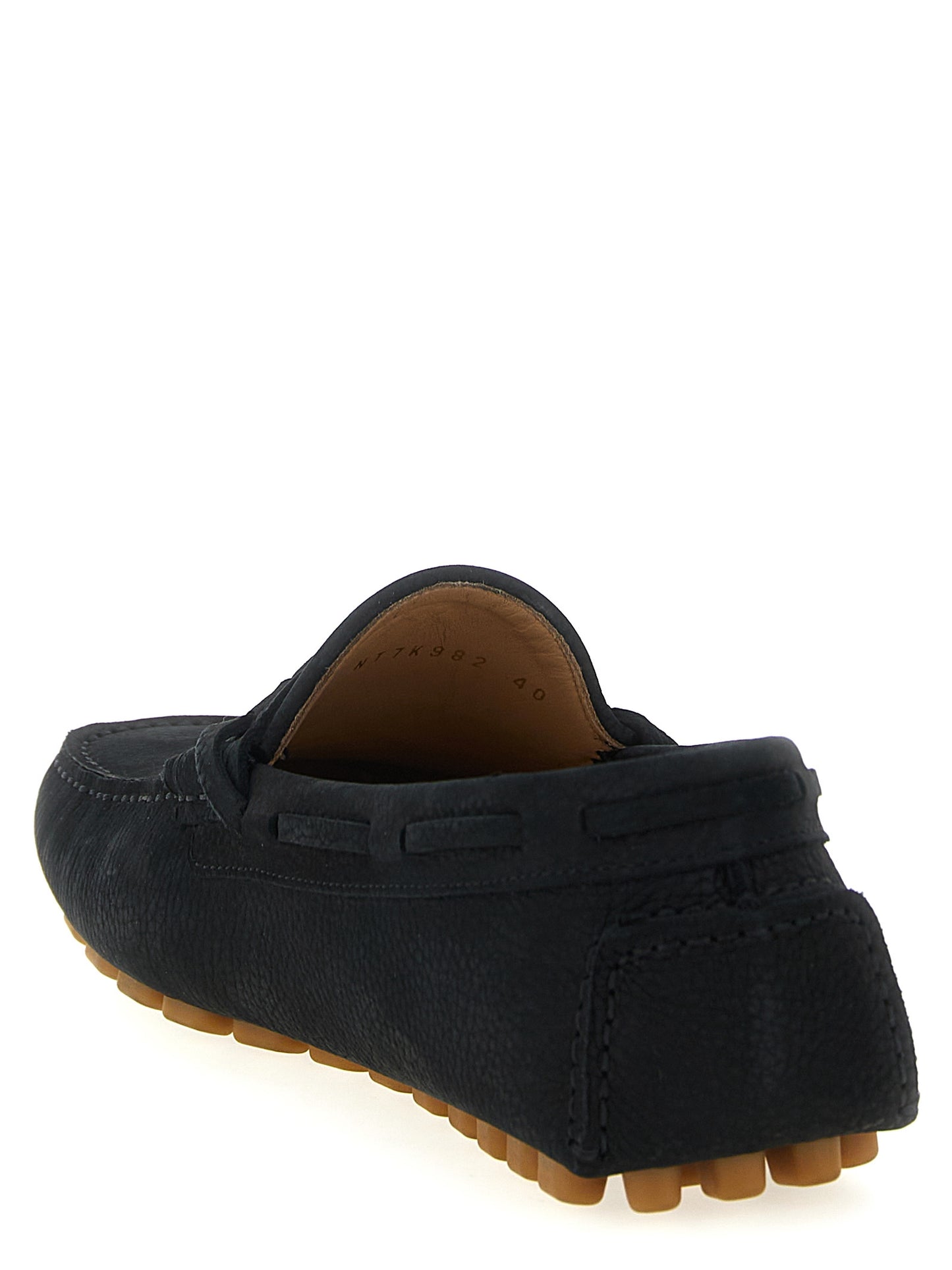 Valentino Garavani Black 'Driver Fastaway' Loafers schwarz
