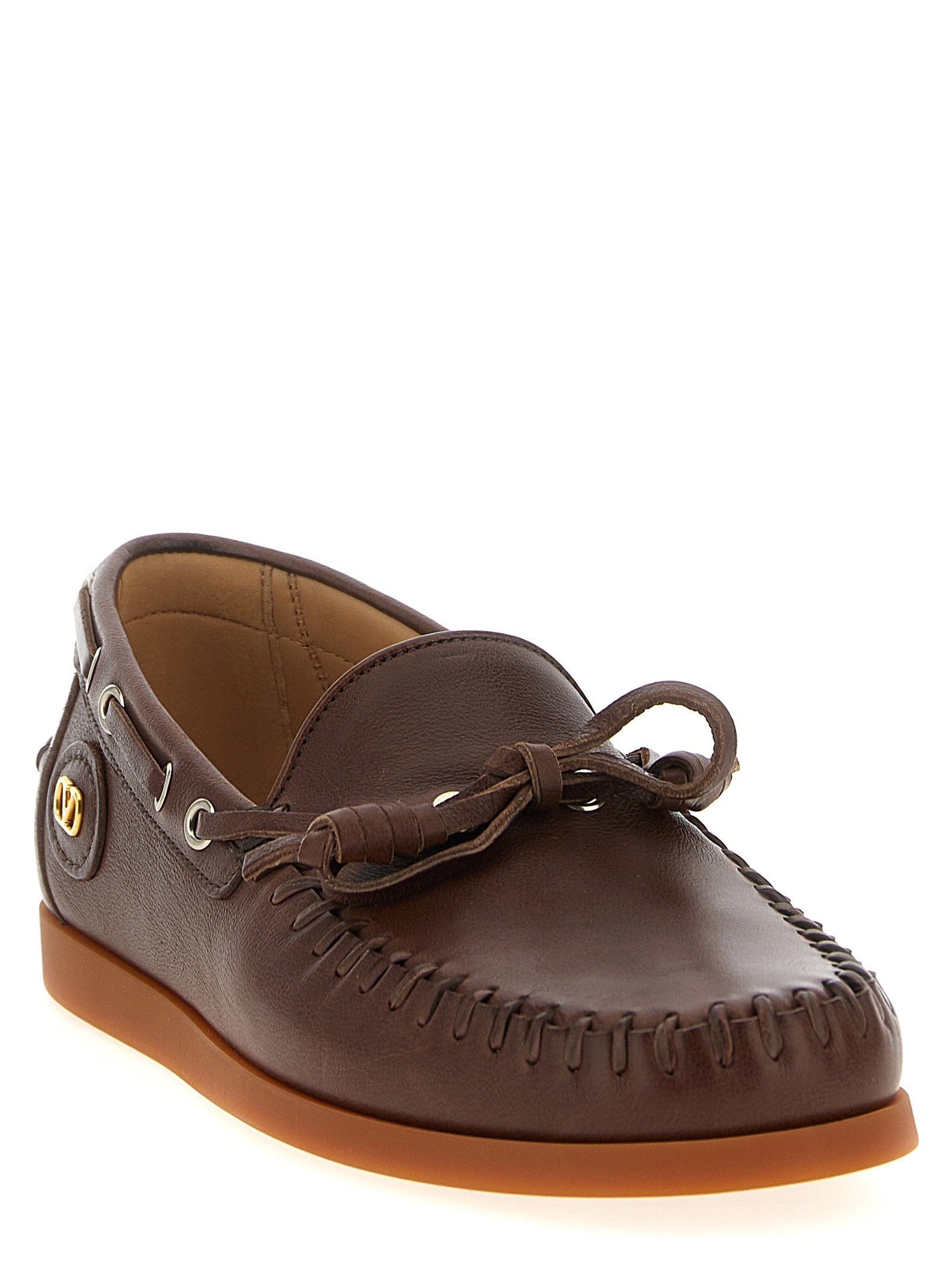 Valentino Garavani Brown 'Palm Avenue' Moccassin braun
