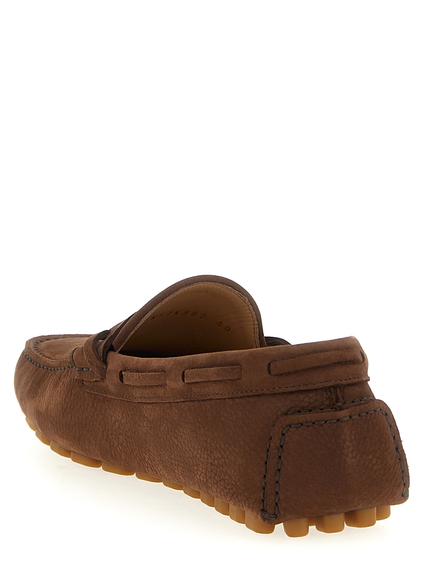 Valentino Garavani Brown 'Driver Fastaway' Loafers braun