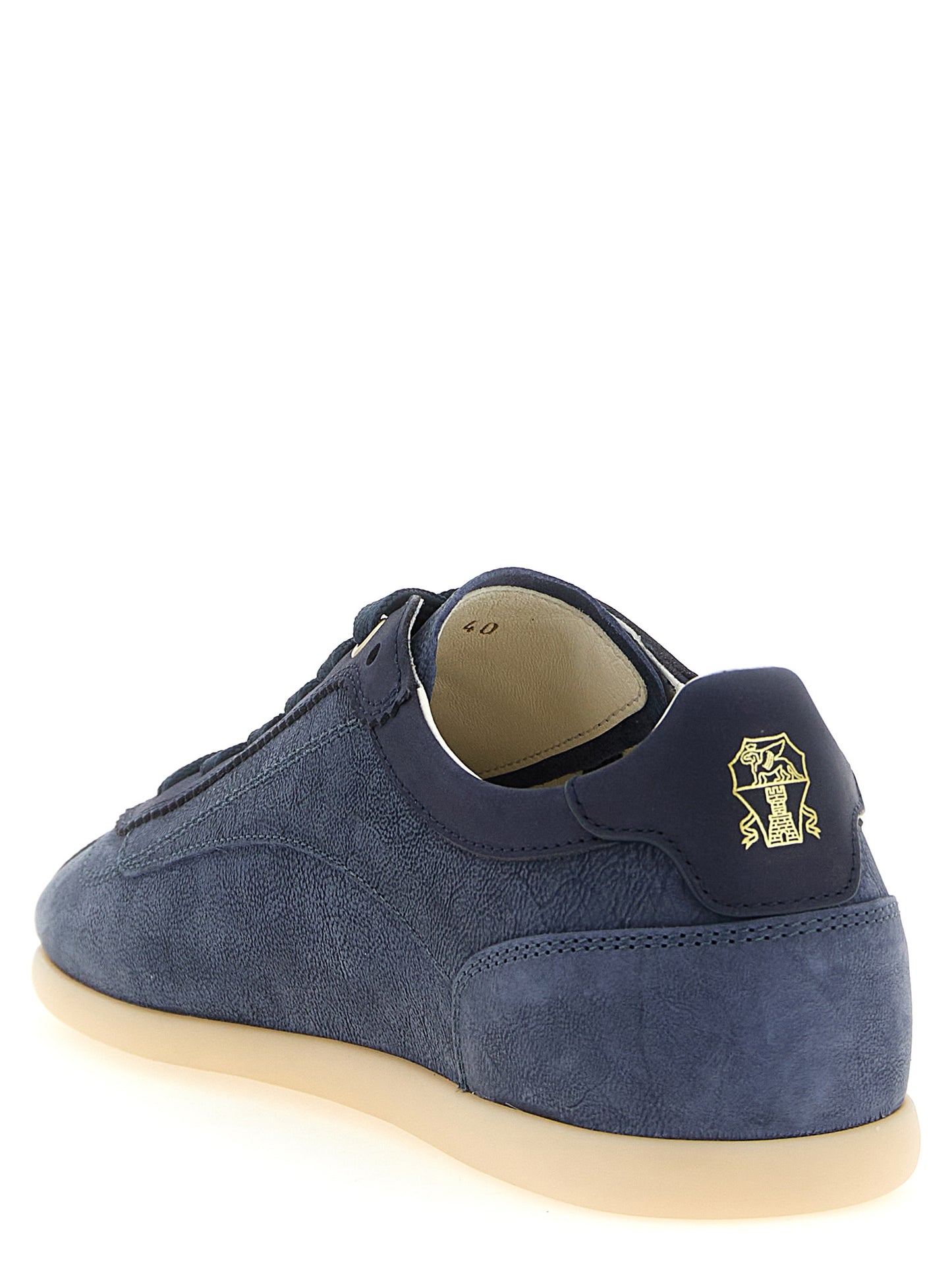 Brunello Cucinelli Blue 'Low Top' Sneakers blau