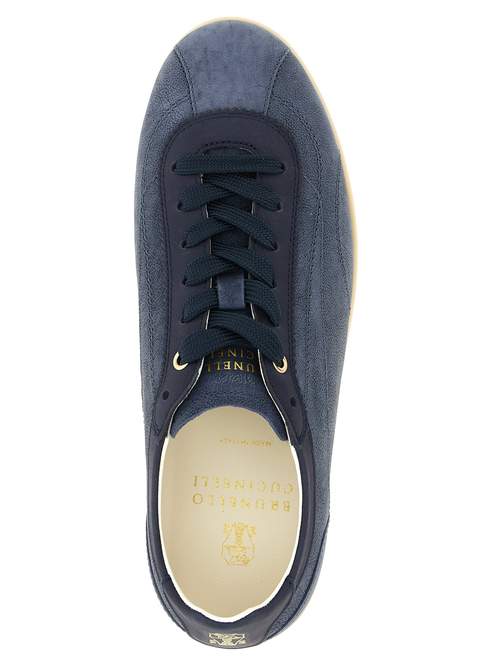 Brunello Cucinelli Blue 'Low Top' Sneakers blau