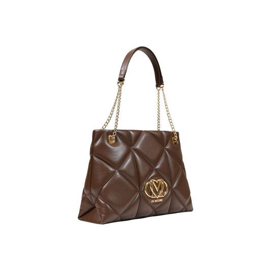 Love Moschino Brown Polyethylene Handbag braun