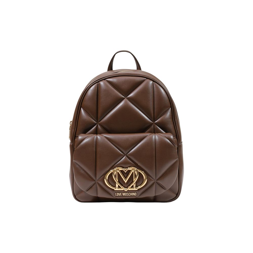 Love Moschino Brown Polyethylene Backpack braun